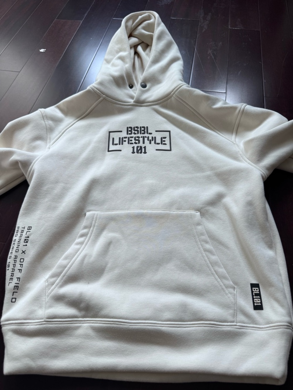 Baseball Lifestyle 101 Boy’s Cream Hoodie